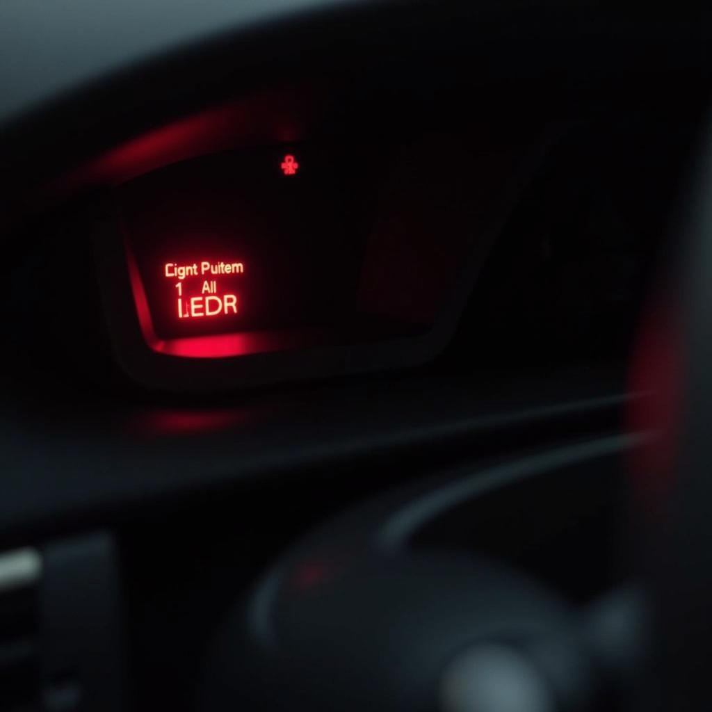 brake system warning light on a Lexus LS460 dashboard