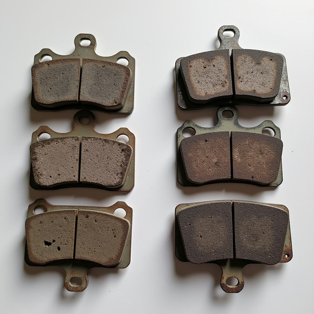 Worn Brake Pads on a Lincoln Town Car