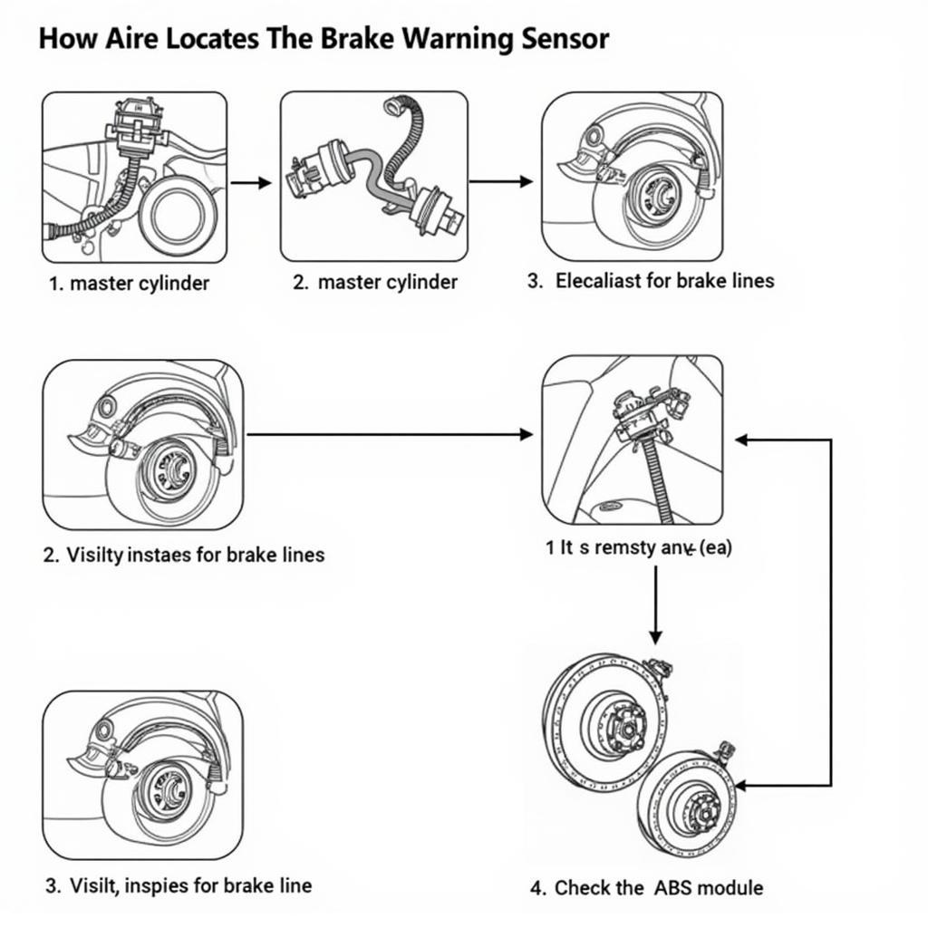 Steps to Locate the Brake Warning Sensor on an International 4200