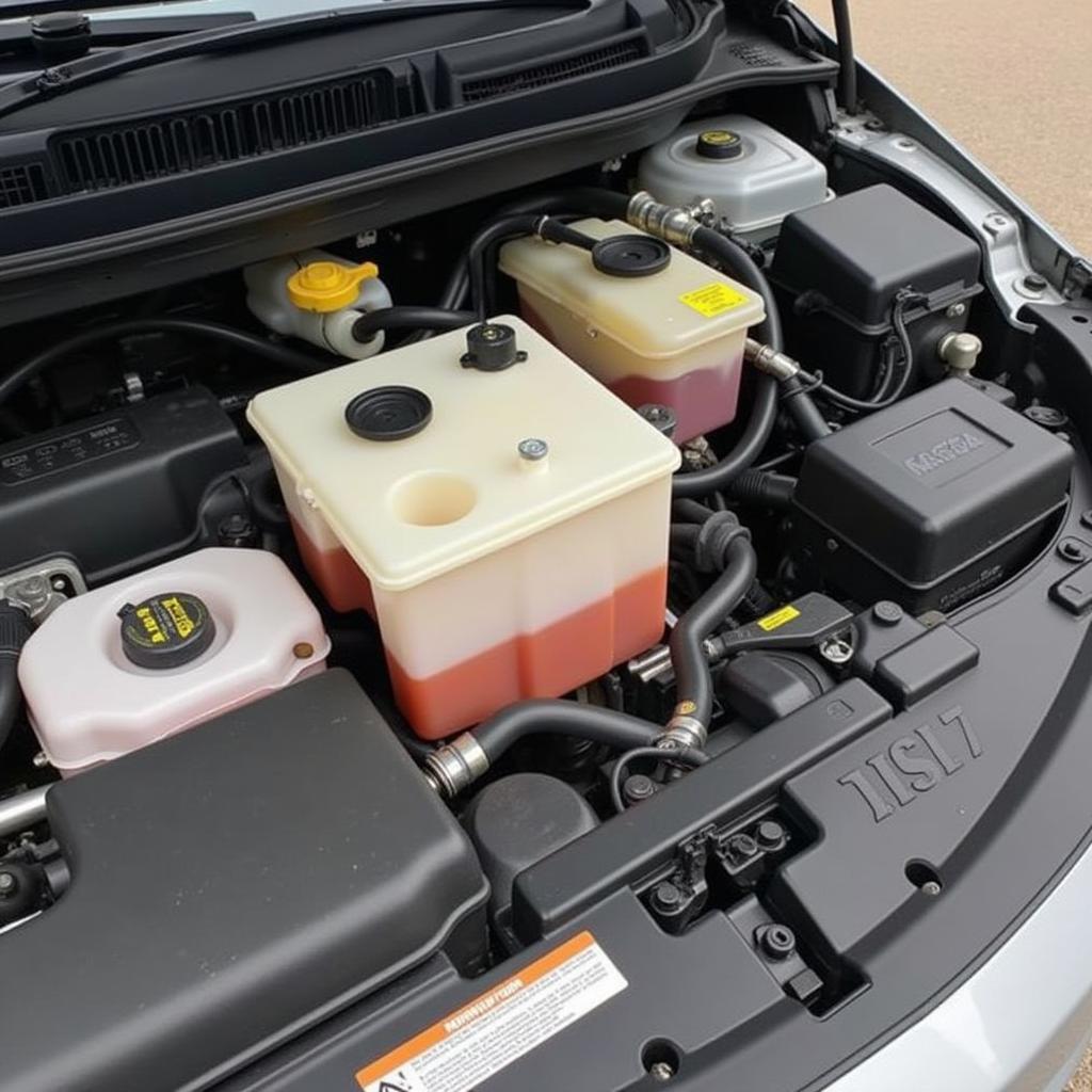 Checking Brake Fluid Level in a Mazda 6