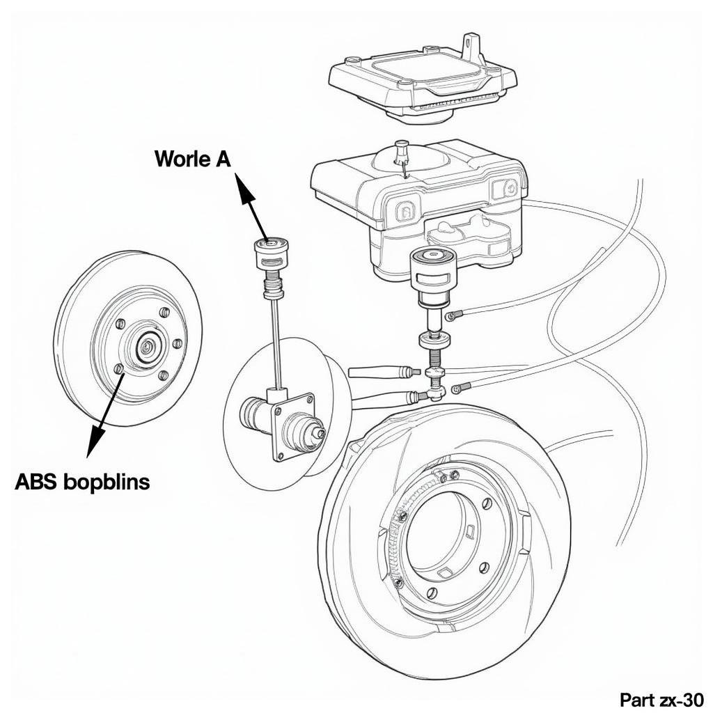 Components of a Mazda CX-30 Brake System