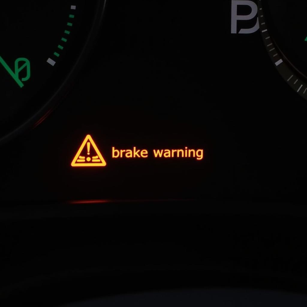 Mazda CX-30 Dashboard with Brake Warning Light