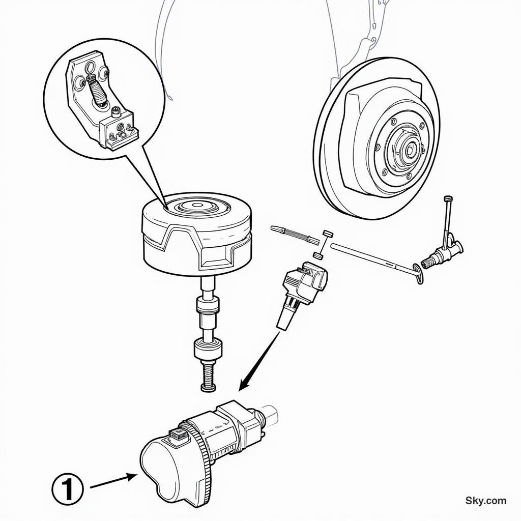 Park Brake Actuator Location