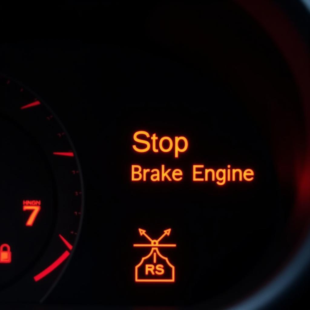 Mercedes Stop Brake Engine Warning Light