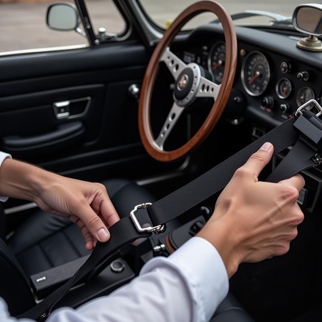 MGB Seat Belt Buckle Inspection