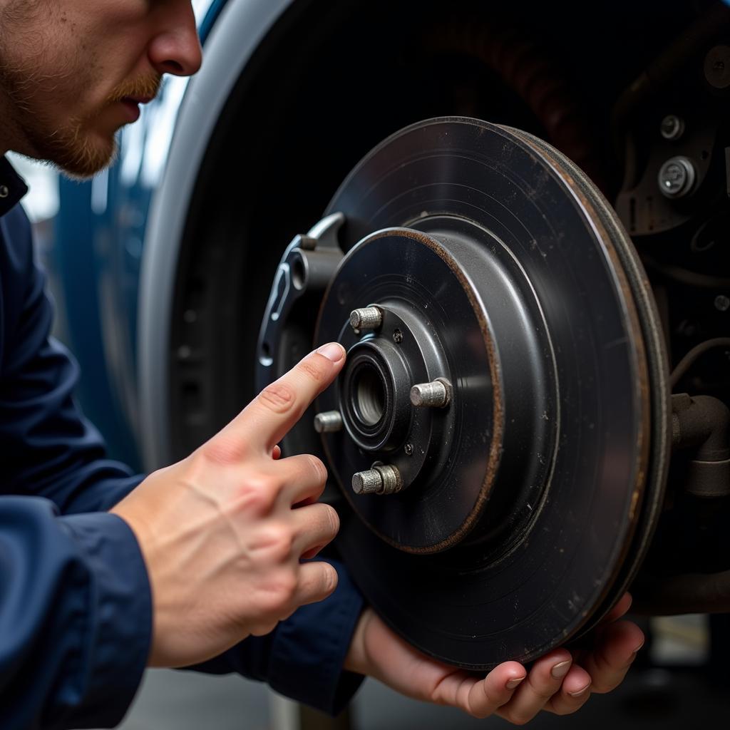 Mini F56 Brake Pad Inspection