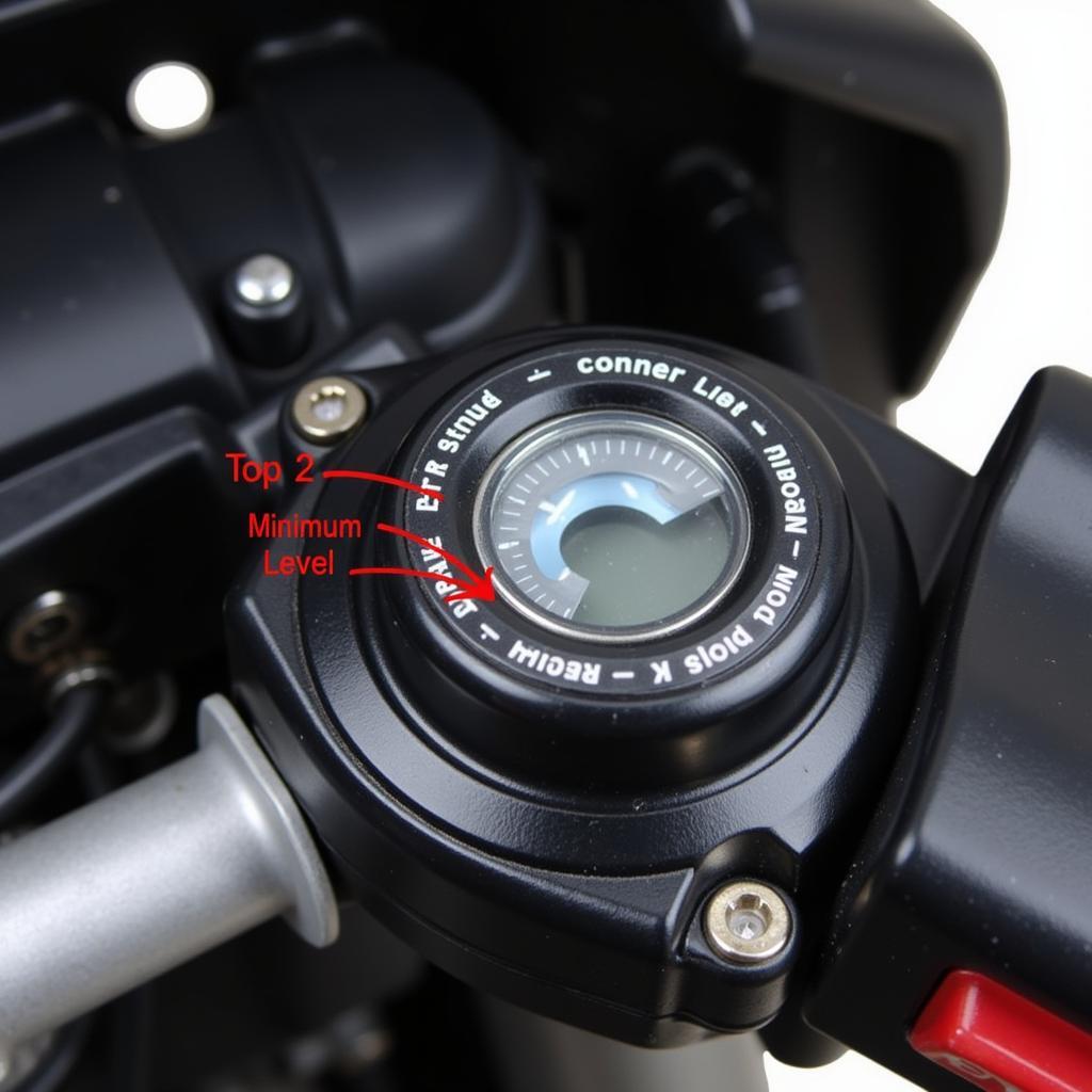 Motorcycle Brake Fluid Reservoir