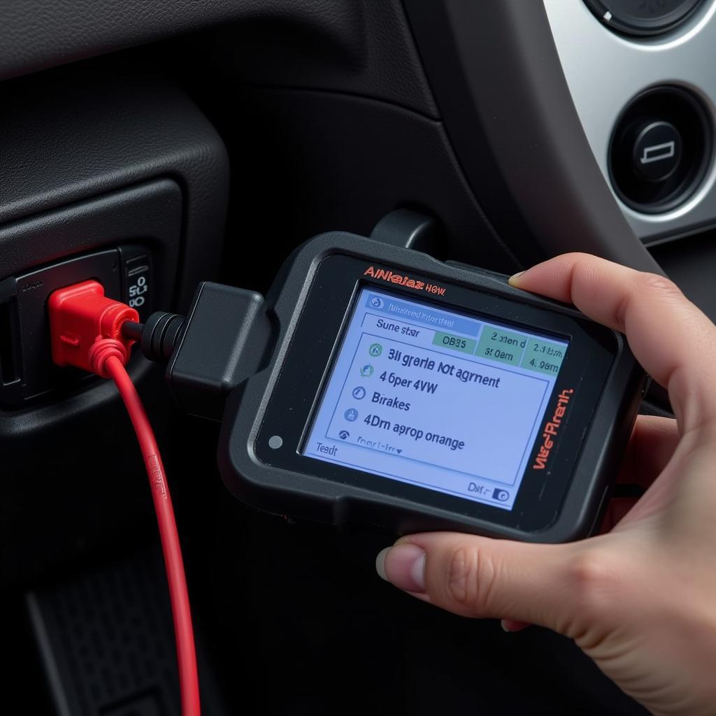 OBD-II Scanner Checking Nissan Armada Diagnostic Trouble Codes