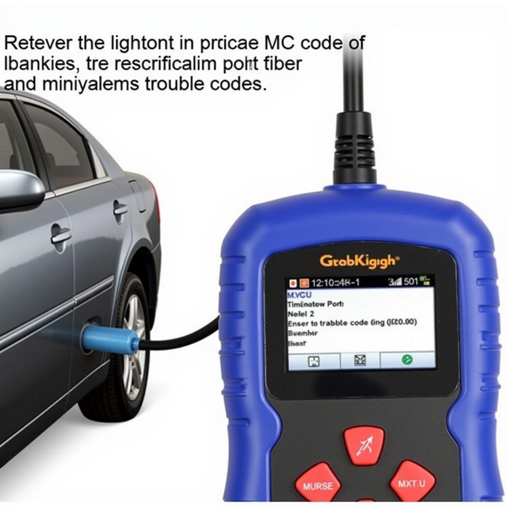 OBD-II Scanner Connected to a Vehicle