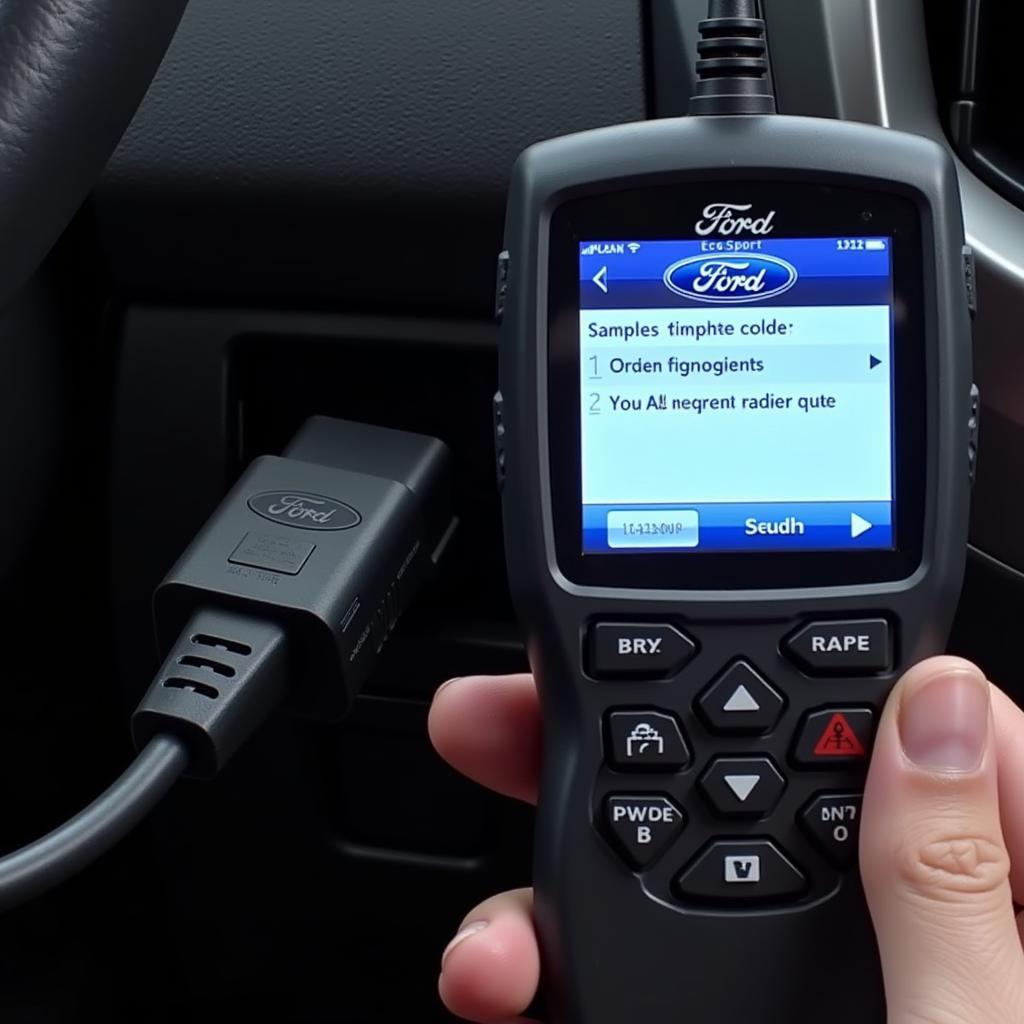 Using an OBD-II Scanner to Diagnose a Ford Ecosport Brake Issue