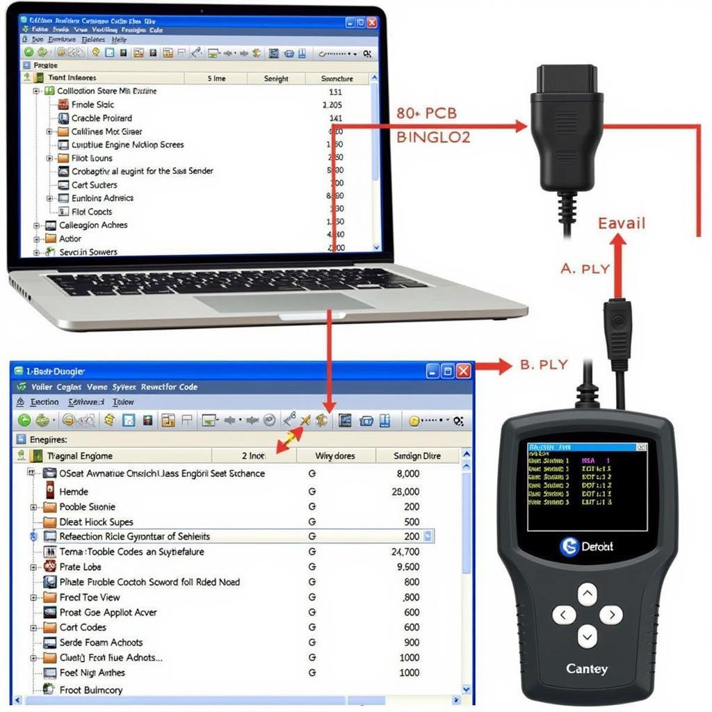 OBD2 Scanner Reading Codes