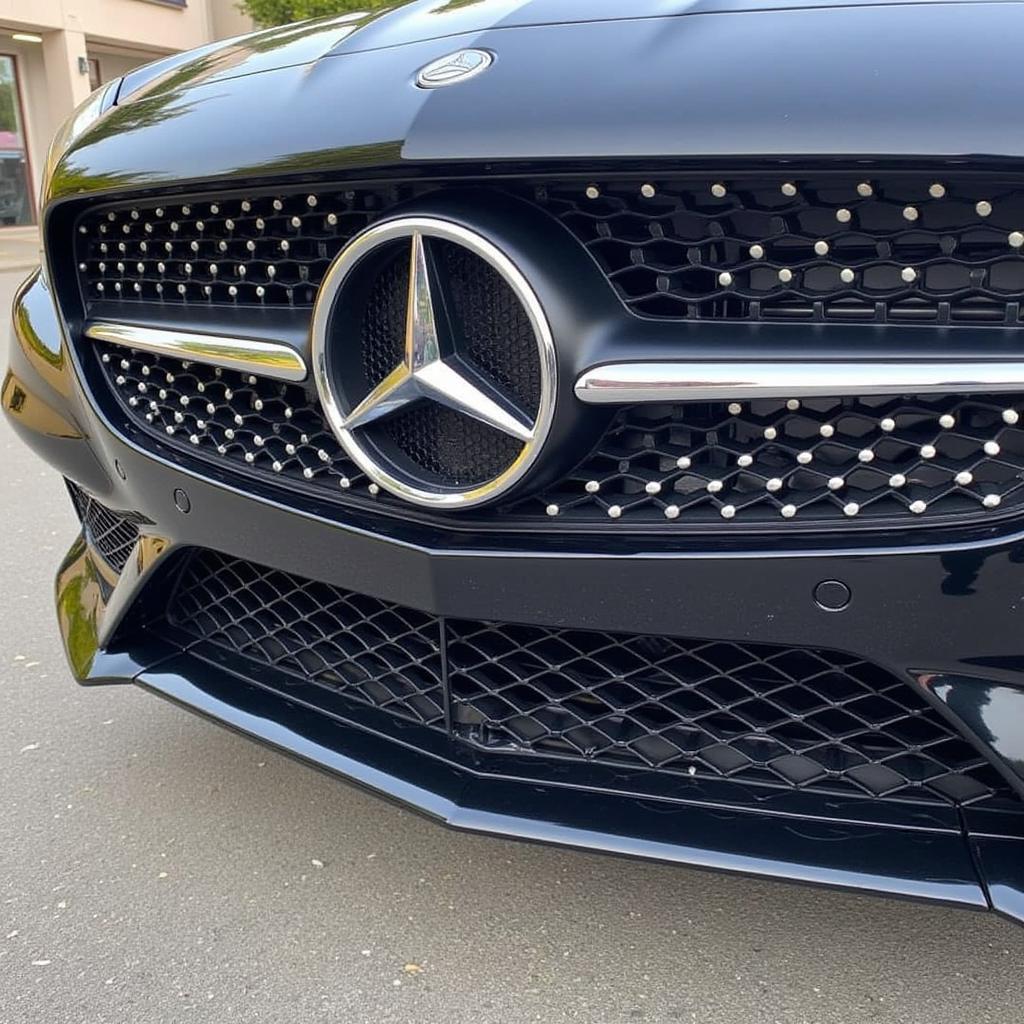 Mercedes SLC43 Front Bumper with Obstructed Radar Sensor