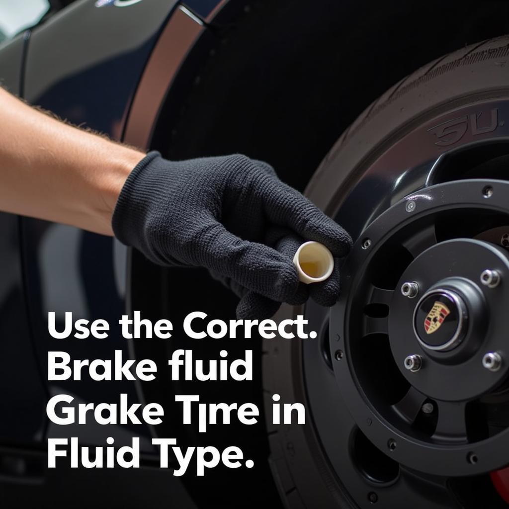 Checking Porsche brake fluid level