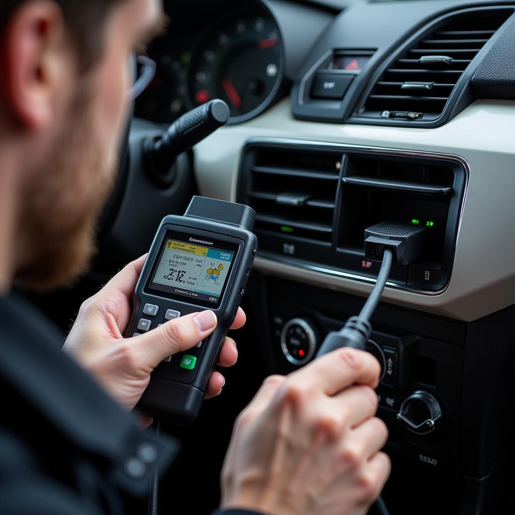 Car Diagnostics by a Professional Mechanic