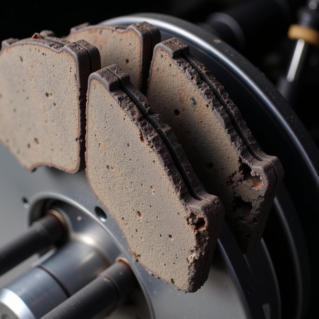 Worn Brake Pads Range Rover Evoque