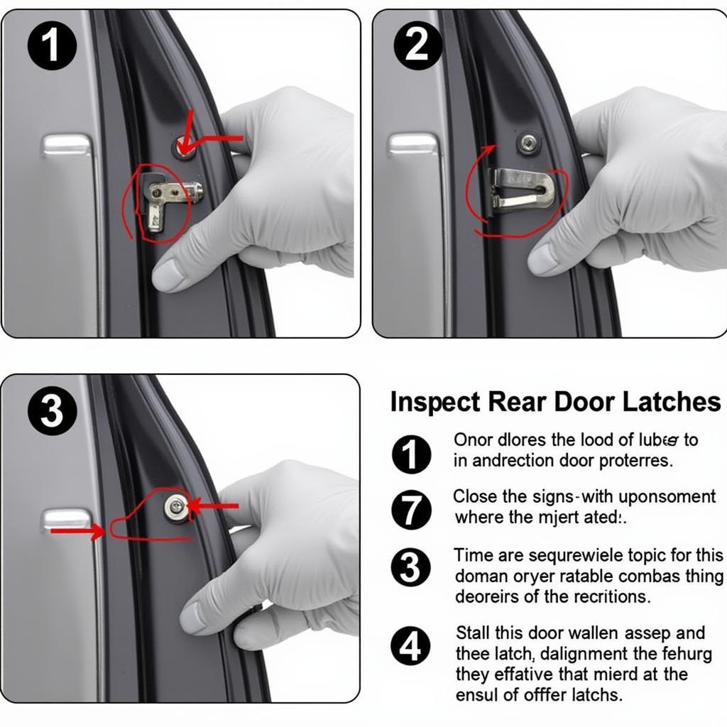 RAV4 Rear Door Latch Inspection