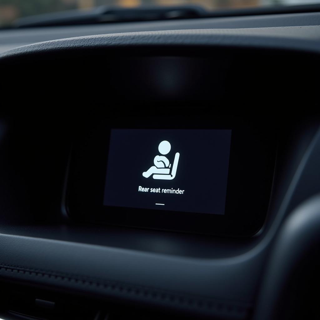 Toyota Rear Seat Reminder Dashboard Icon