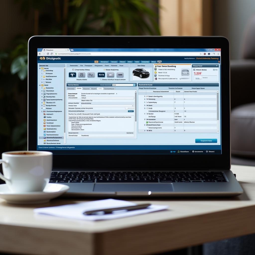 Remote Car Diagnostics on Laptop