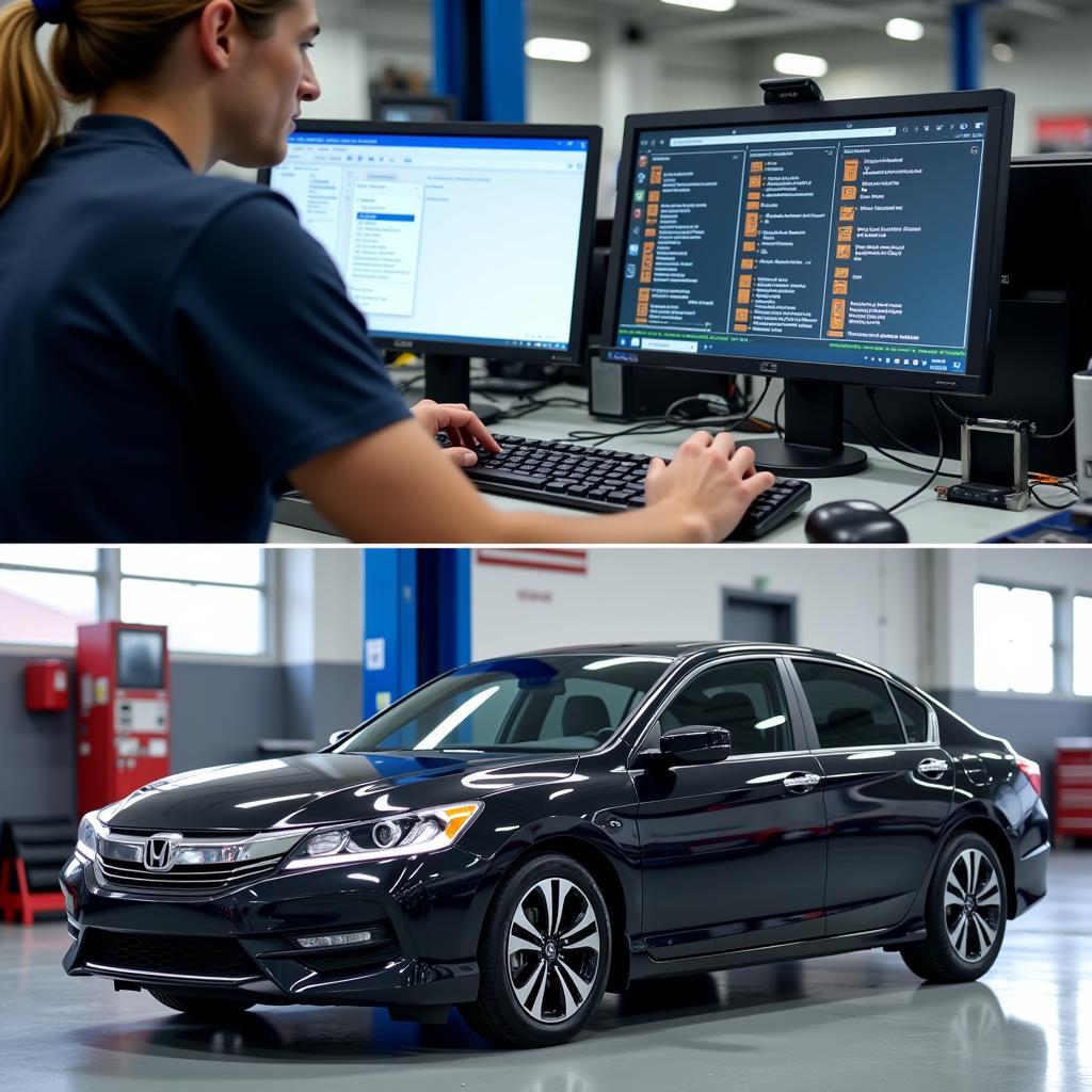 Remote diagnostics and software update on a 2017 Honda Accord