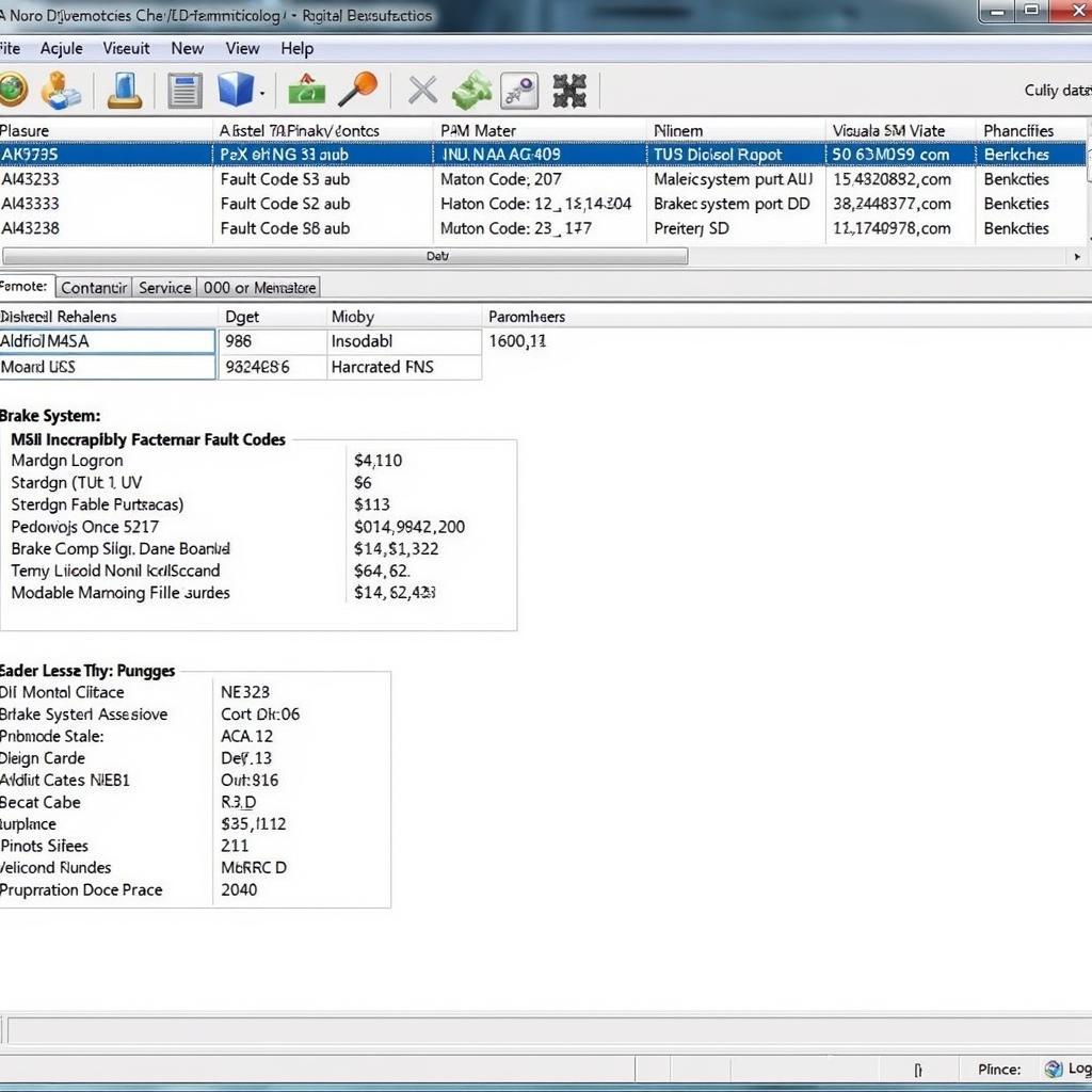 Remote Diagnostics Software Interface for a 2002 Acura RL