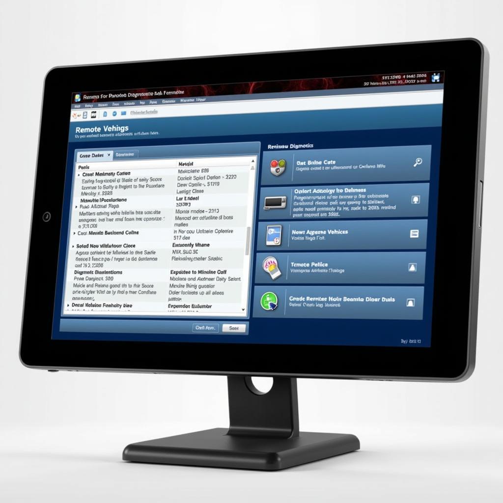 Remote Diagnostics Software Interface for Automotive Troubleshooting