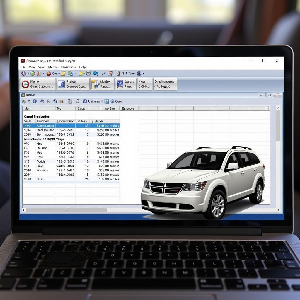 Remote Diagnostics Software Interface for 2010 Dodge Journey