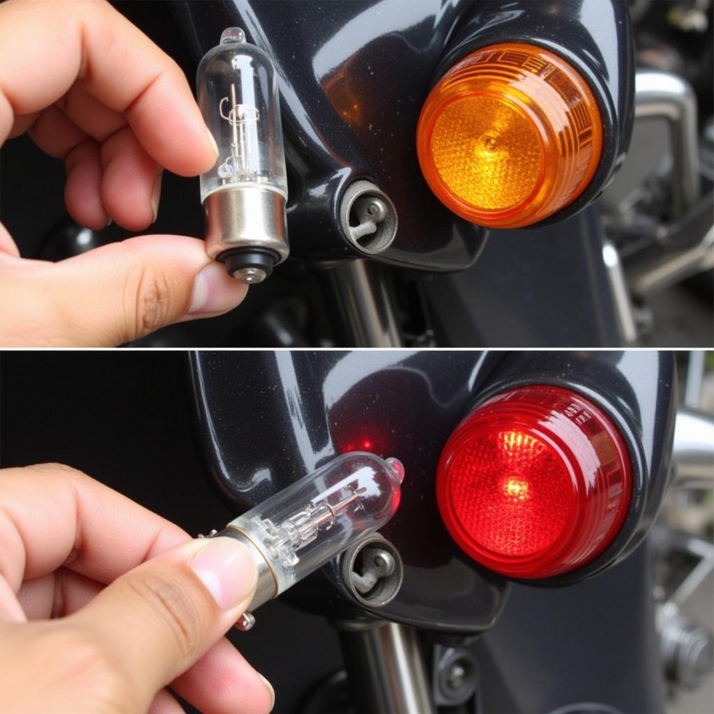 Replacing Brake Light Bulb on a Harley-Davidson FLHTC