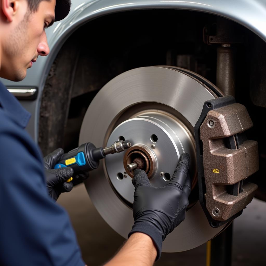 Replacing Brake Pads on a 560SL