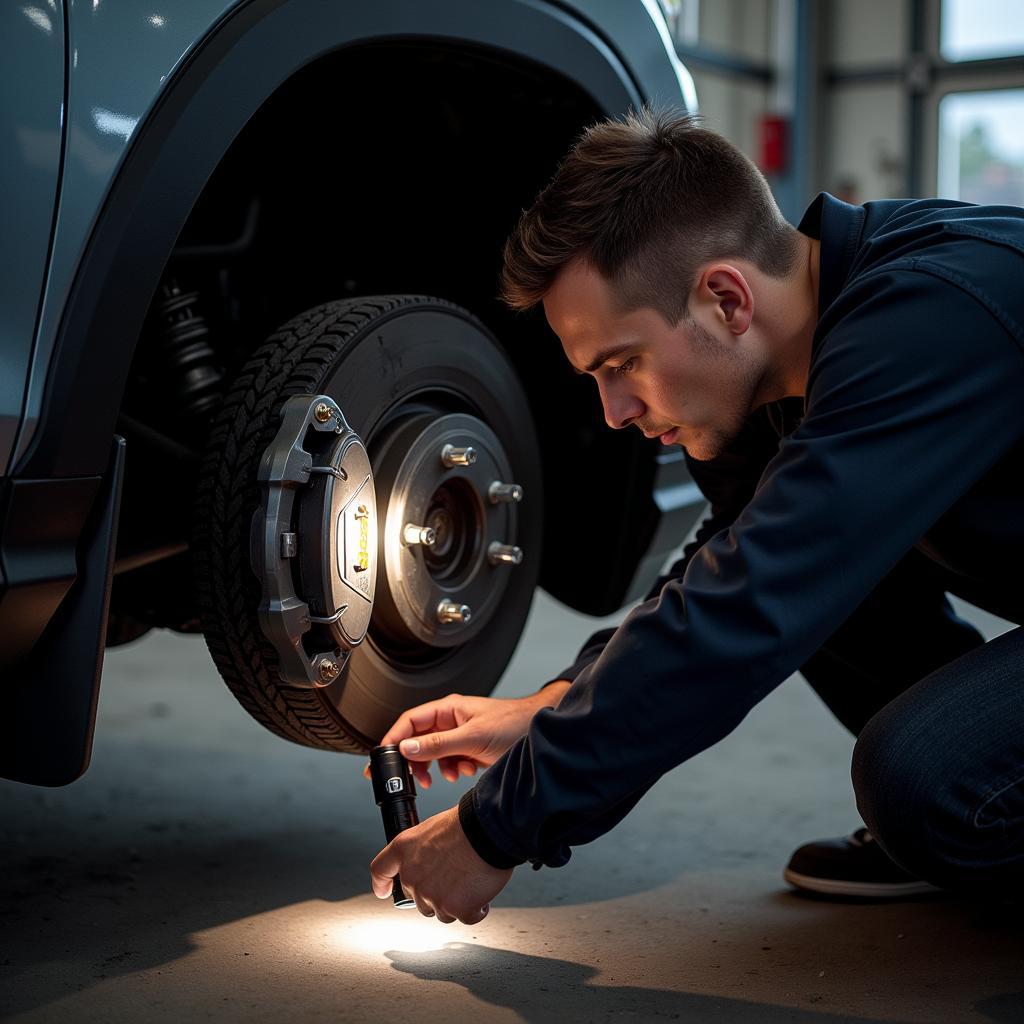 Ridgeline Brake Pad Inspection