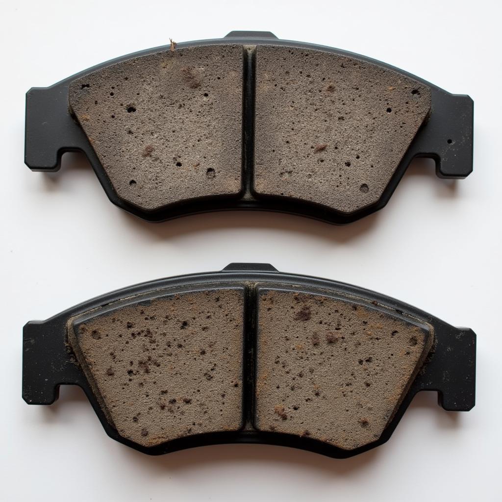 Worn Brake Pads on a Saab 9-5