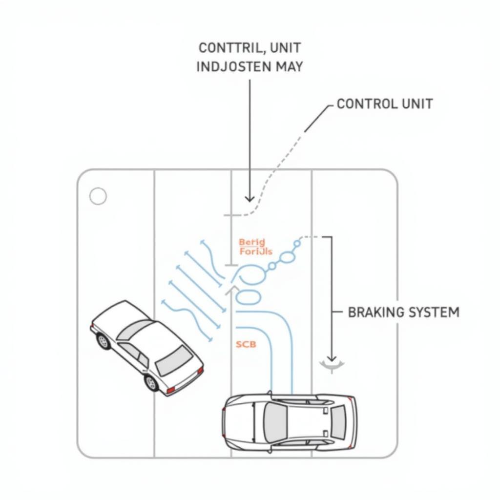 Smart City Brake Support System Diagram