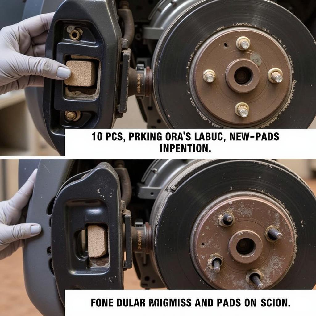 Inspecting Scion Brake Pads