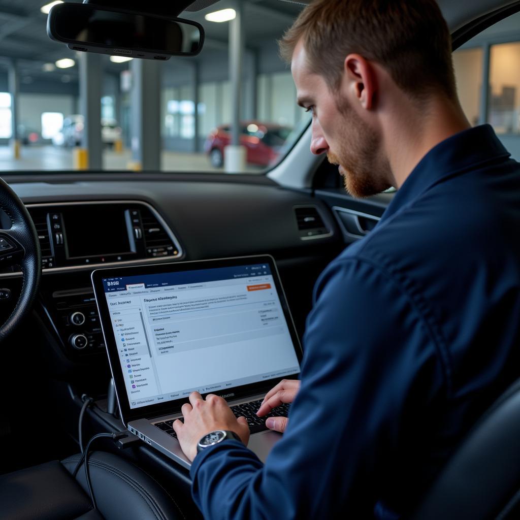 Seat Altea Remote Diagnostics Software in Use