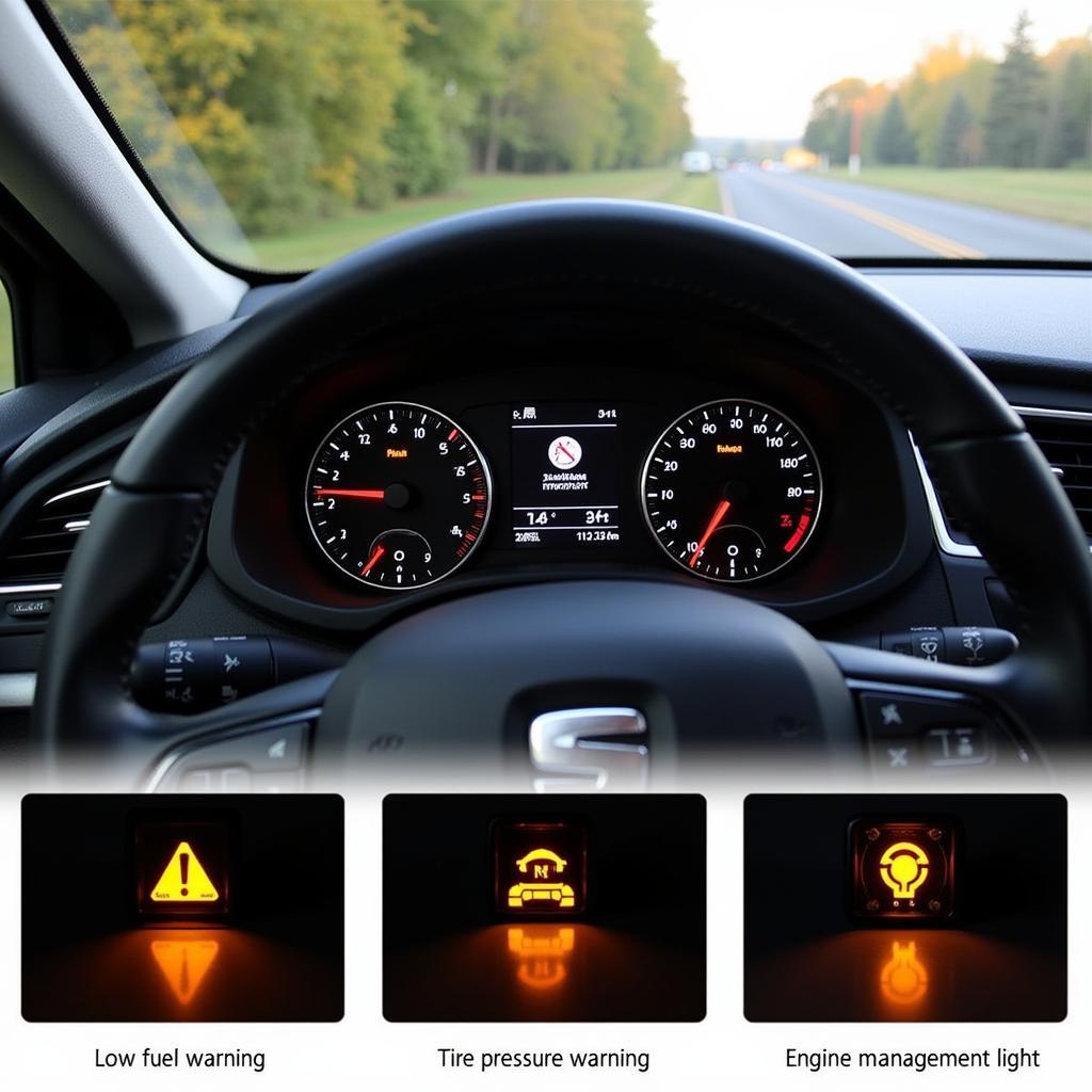 Seat Dashboard Amber Warning Lights