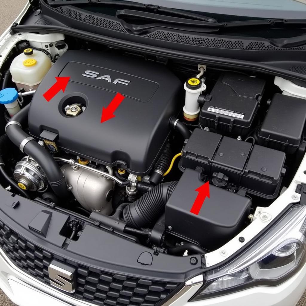 Seat Ibiza Ecomotive Engine Bay