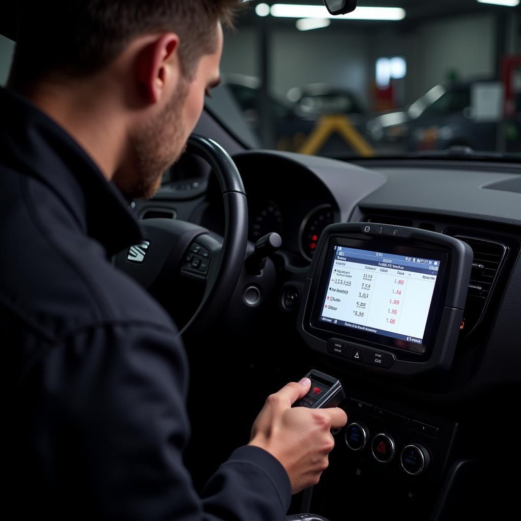 Using a Diagnostic Tool on a Seat Leon