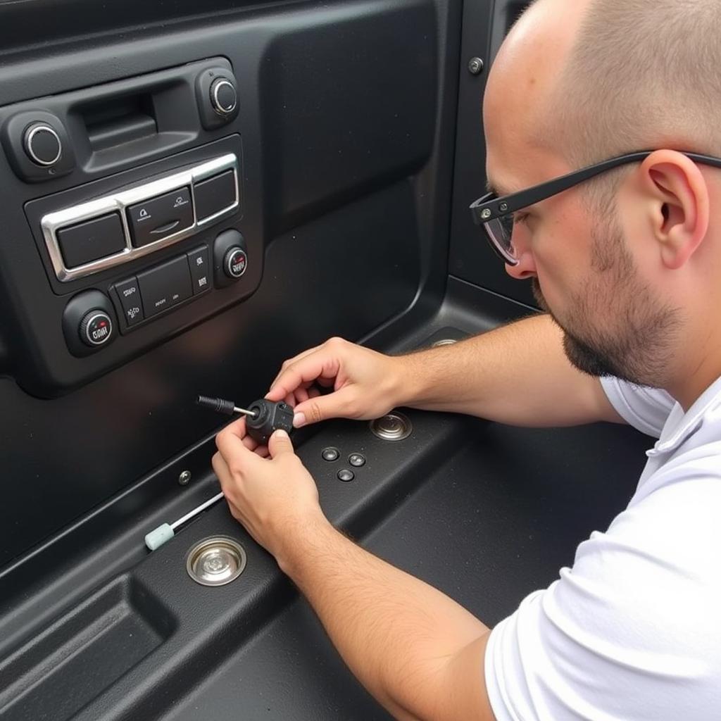 Inspecting the 7-Way Connector on a Silverado