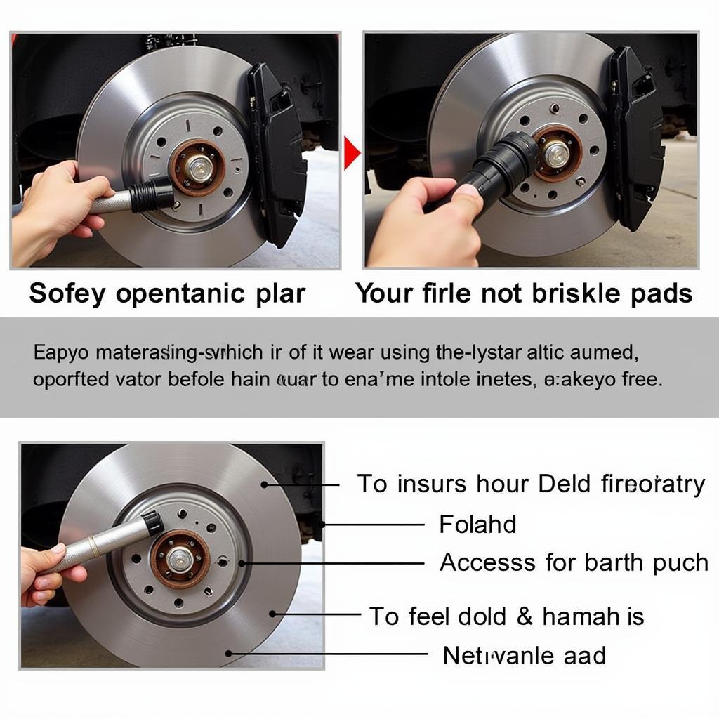 Inspecting Brake Pads on a Subaru Outback