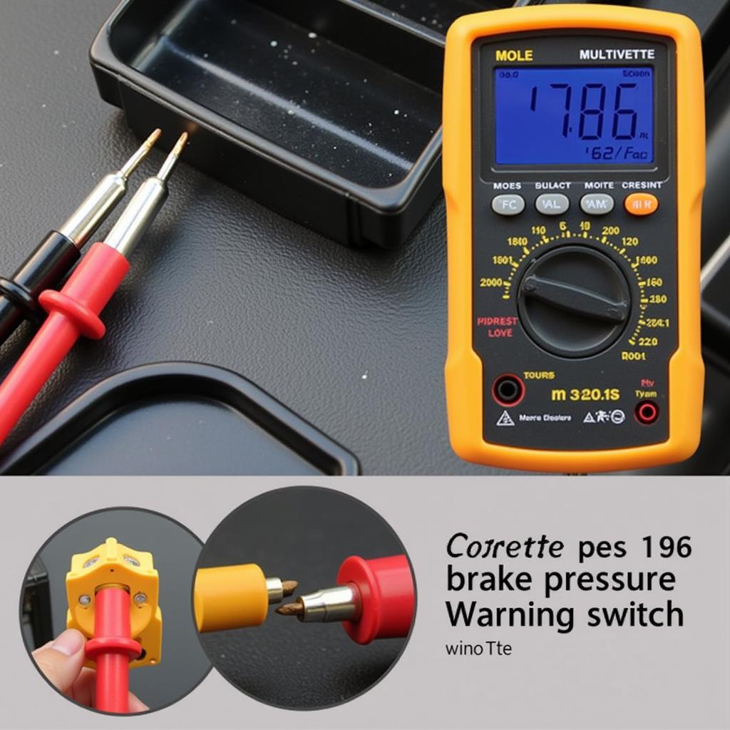 Testing 1986 Corvette Brake Pressure Warning Switch with Multimeter