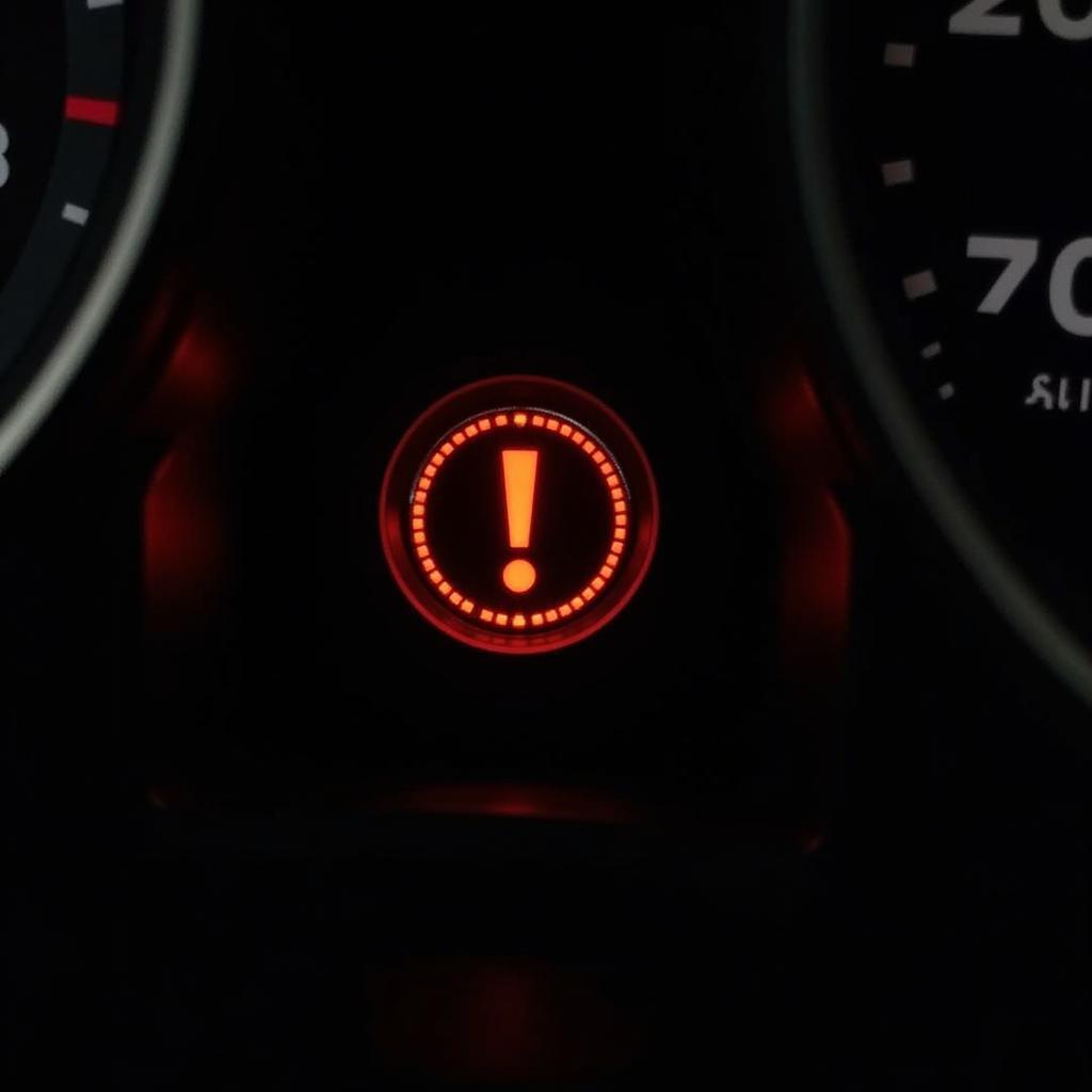 VW Touran Dashboard Showing Brake Pad Warning Light