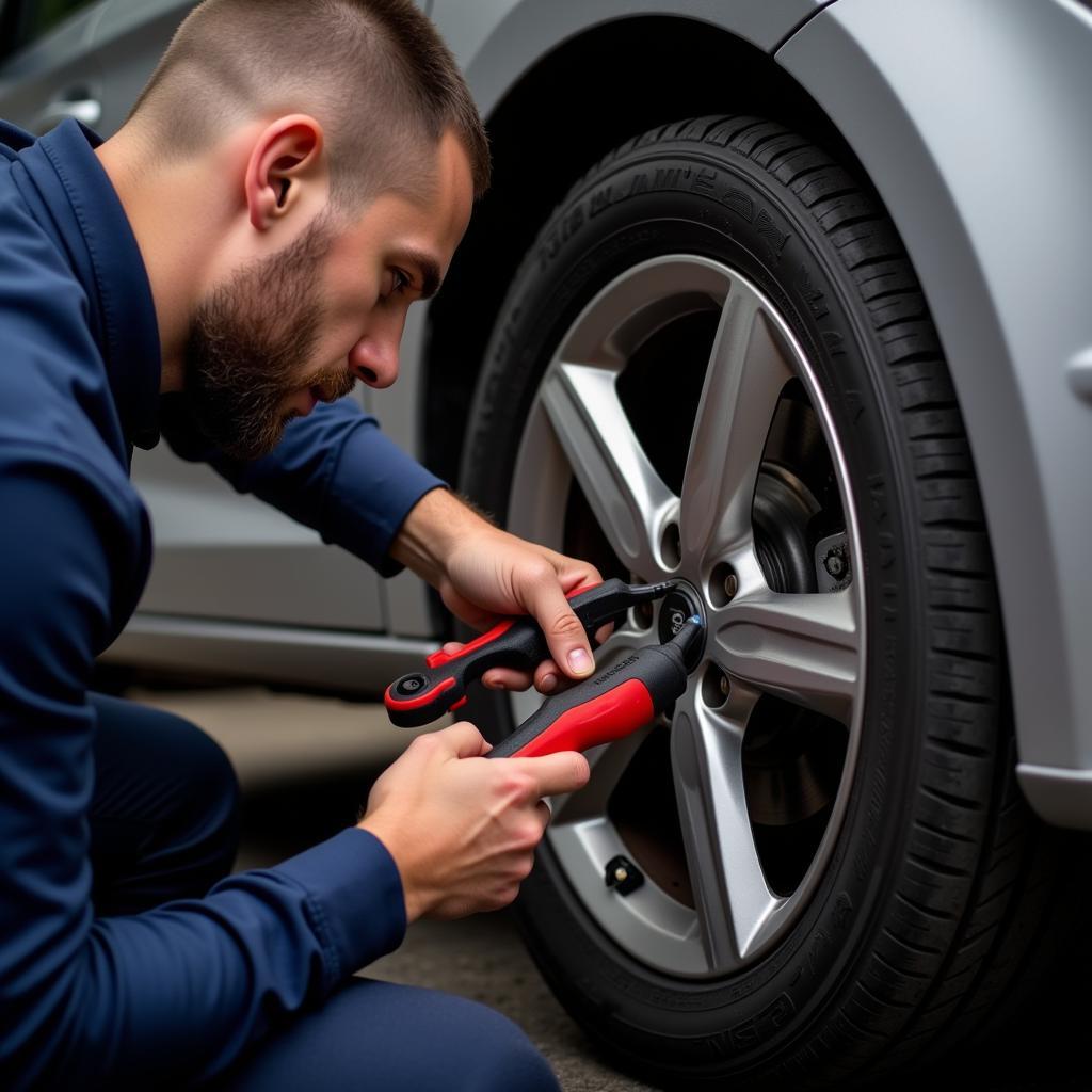 Replacing a TPMS Sensor on a Seat Ibiza