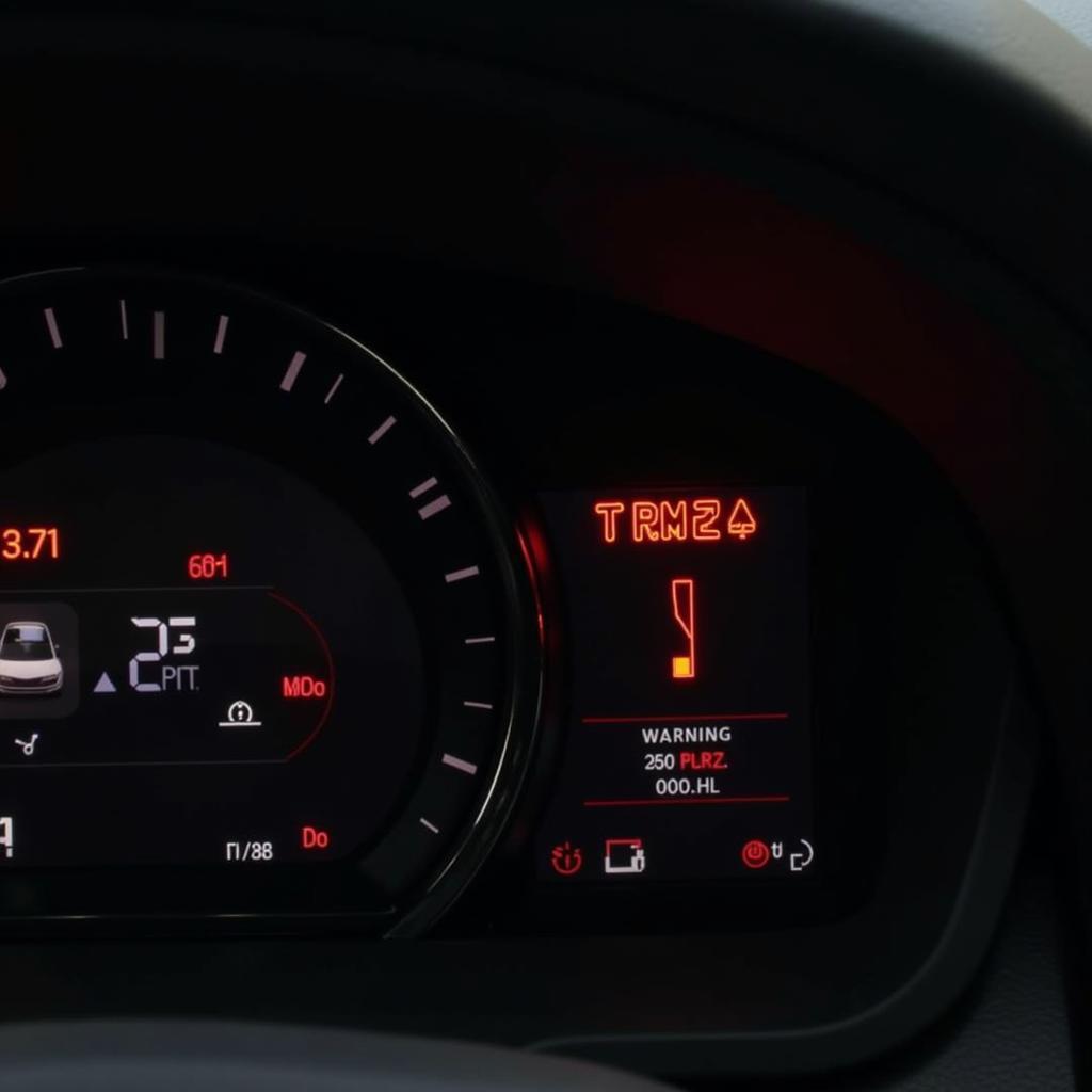 Tire Pressure Warning Light on a Seat Leon