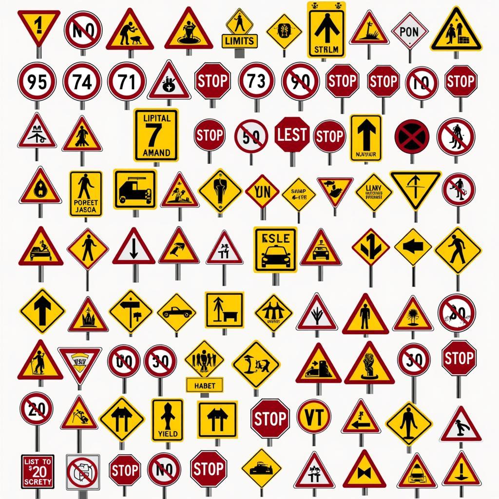 Various Traffic Signs Recognized by TSR System