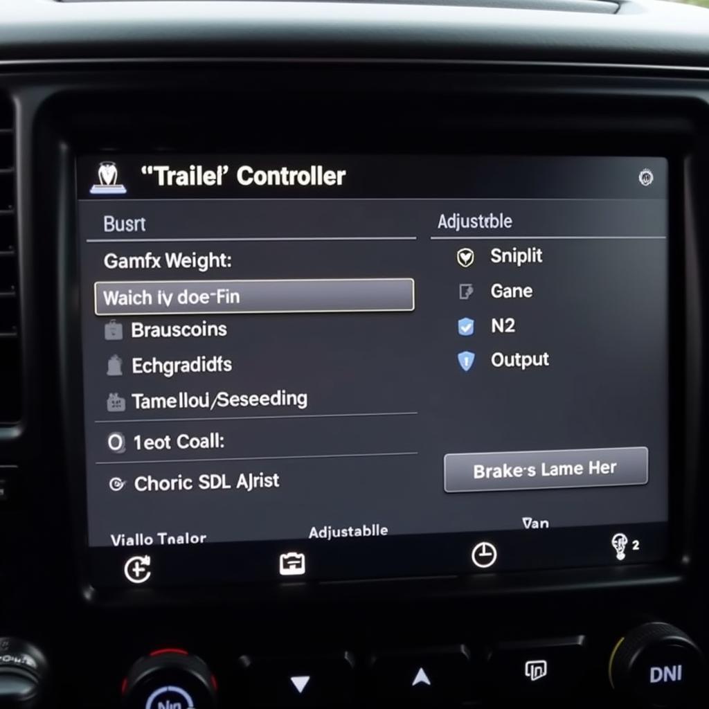 Adjusting Trailer Brake Controller Settings