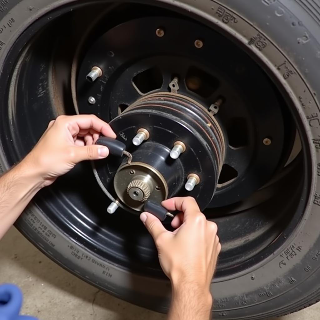 Inspecting Trailer Brake Magnet