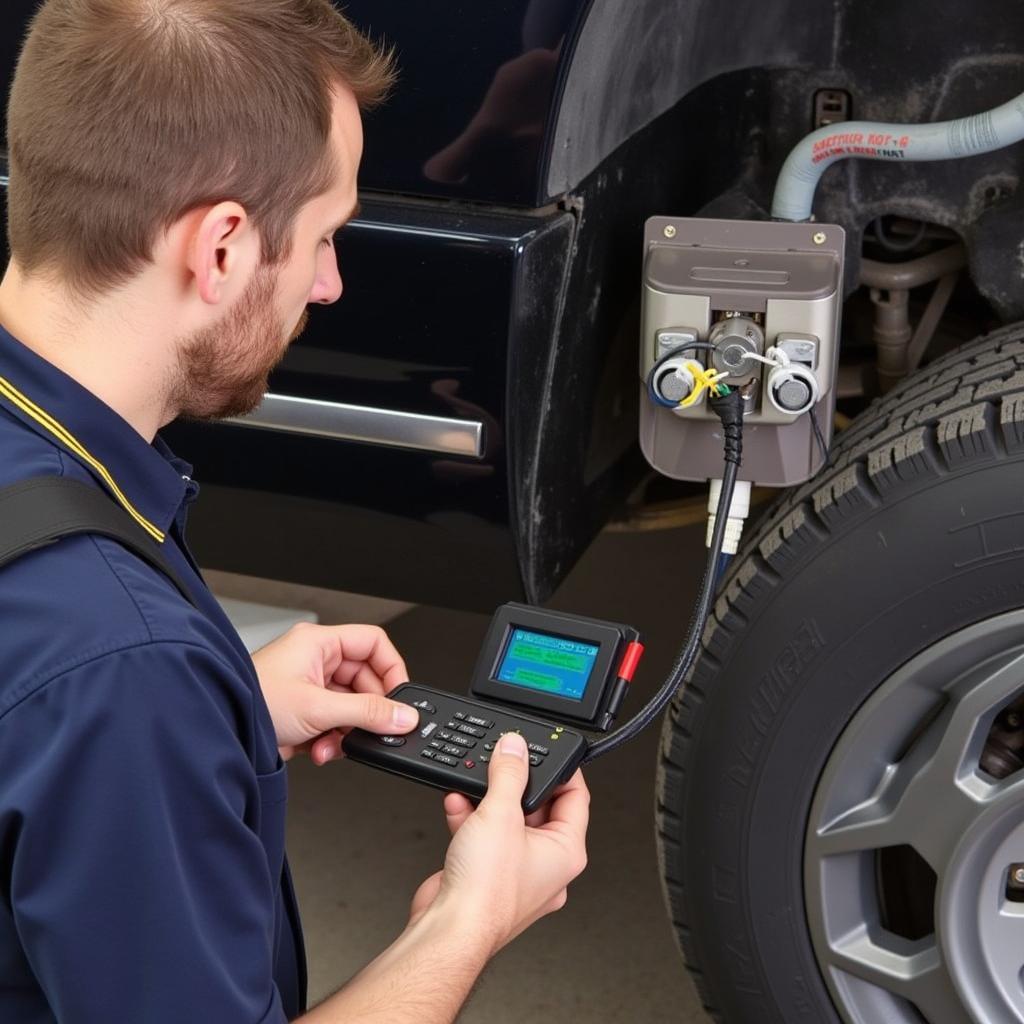 Inspecting the Wiring Harness of a Trailer Connected to a 2015 Tahoe