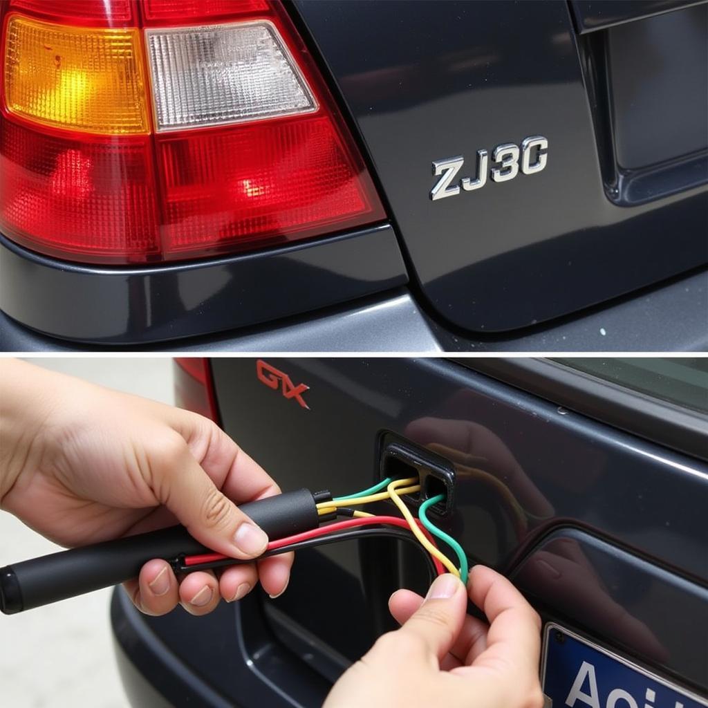 Inspecting Brake Light Wiring on a Volvo V70