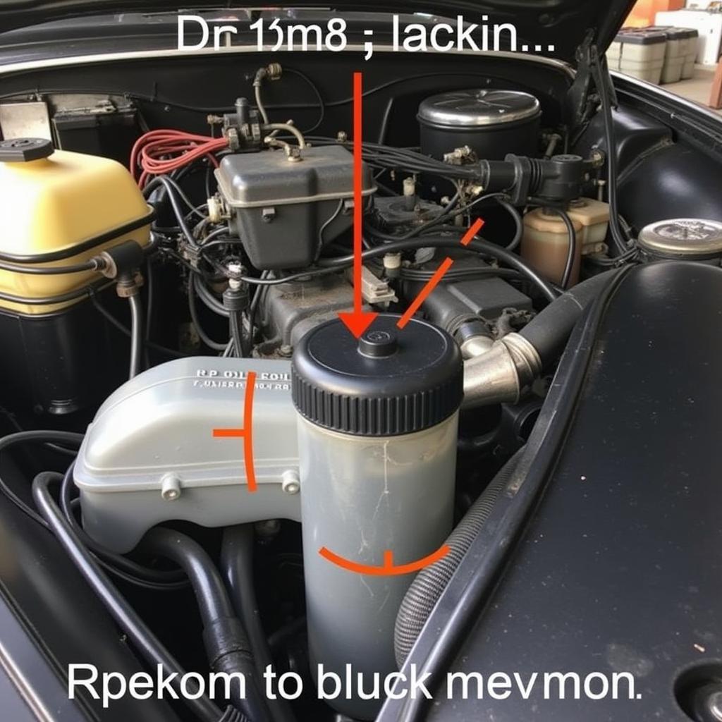 VW Beetle Brake Fluid Reservoir