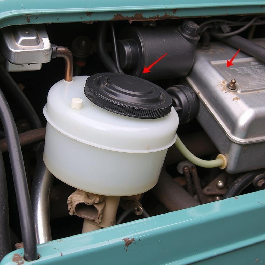 VW Bus Brake Fluid Reservoir Check