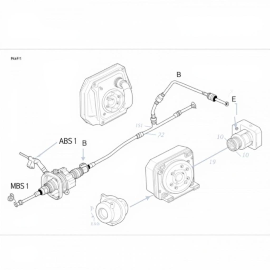 VW Golf Mk4 Brake System Diagram